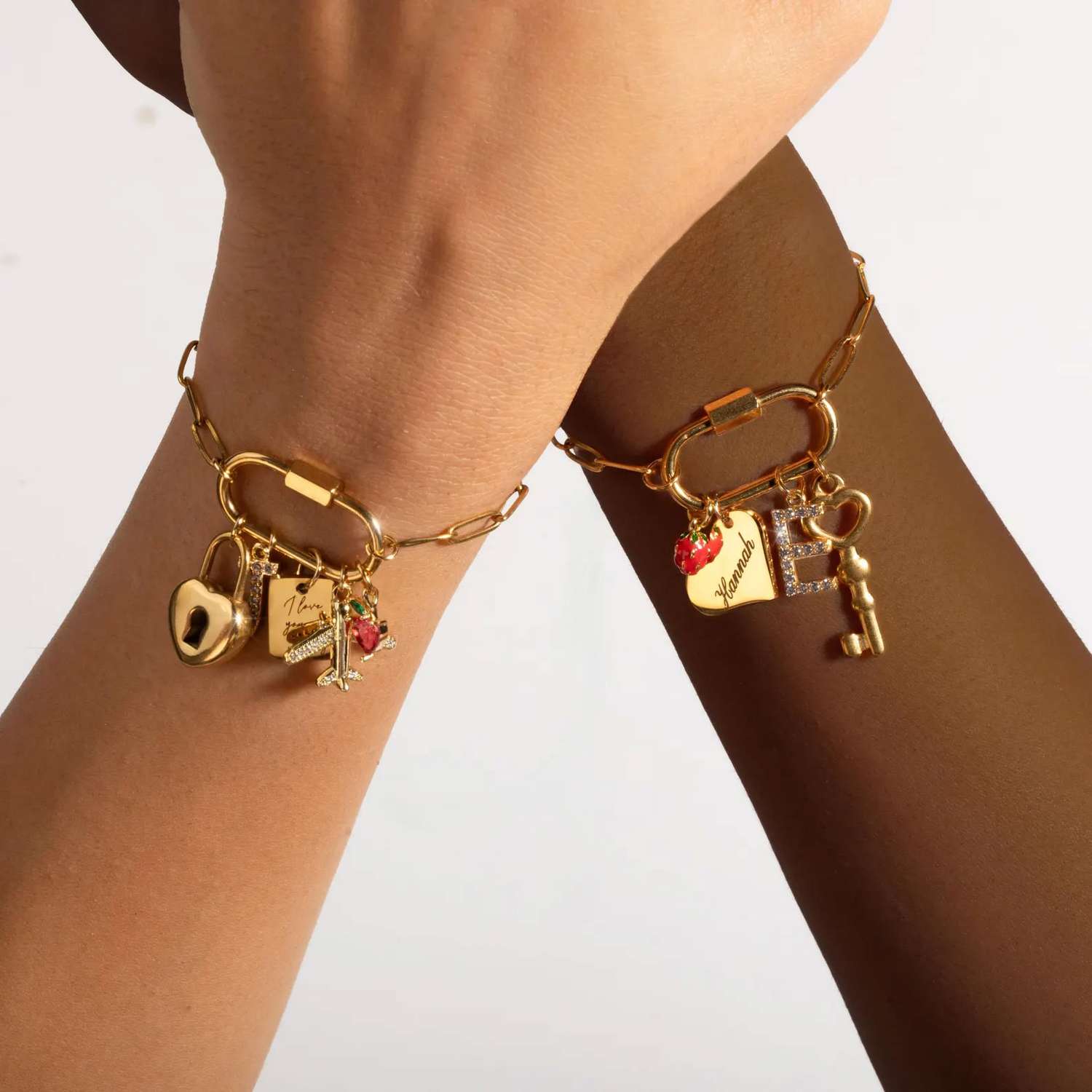 Carabiner Charm Bracelet