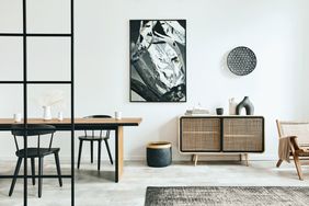 Contemporary living room and dining room