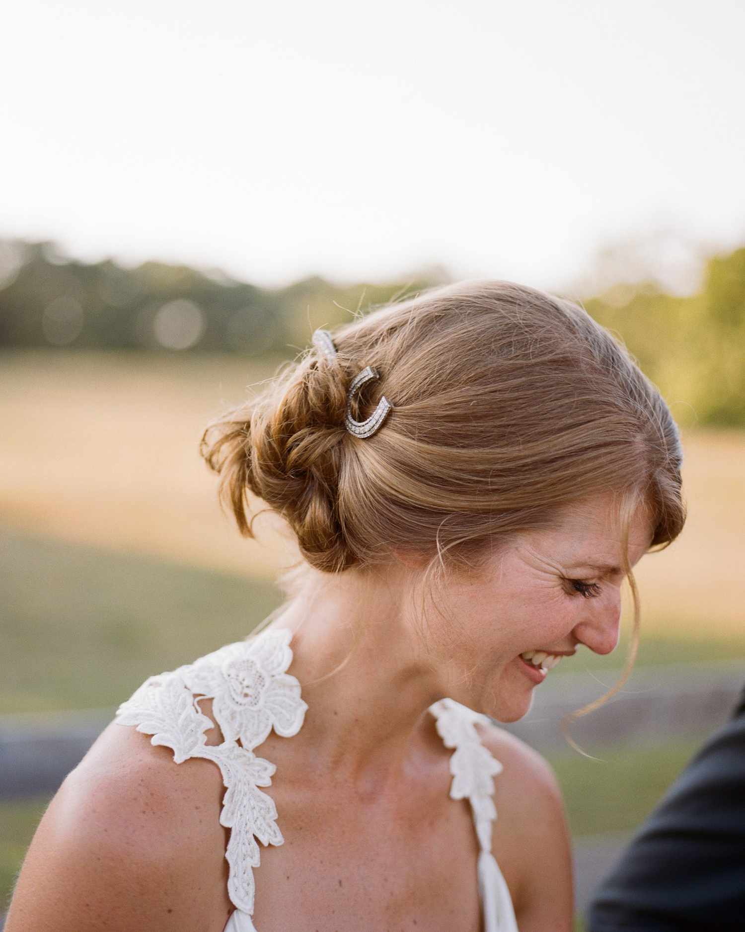 bride and groom walking holding hands