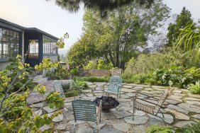 Permeable concrete patio 