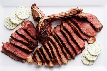 porterhouse steak with compound butter
