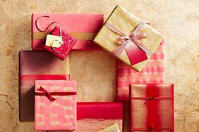 Red and gold packages