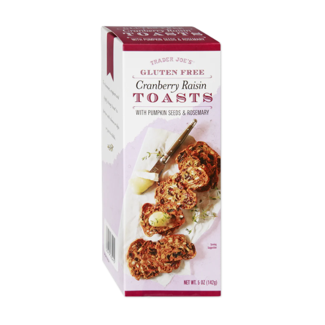 Trader Joe's gluten free cranberry raisin toasts. 