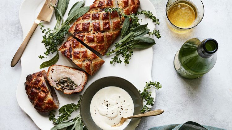 pork wellington with prosciutto and spinach mushroom stuffing