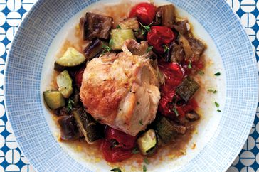 Roasted Chicken Breasts with Ratatouille