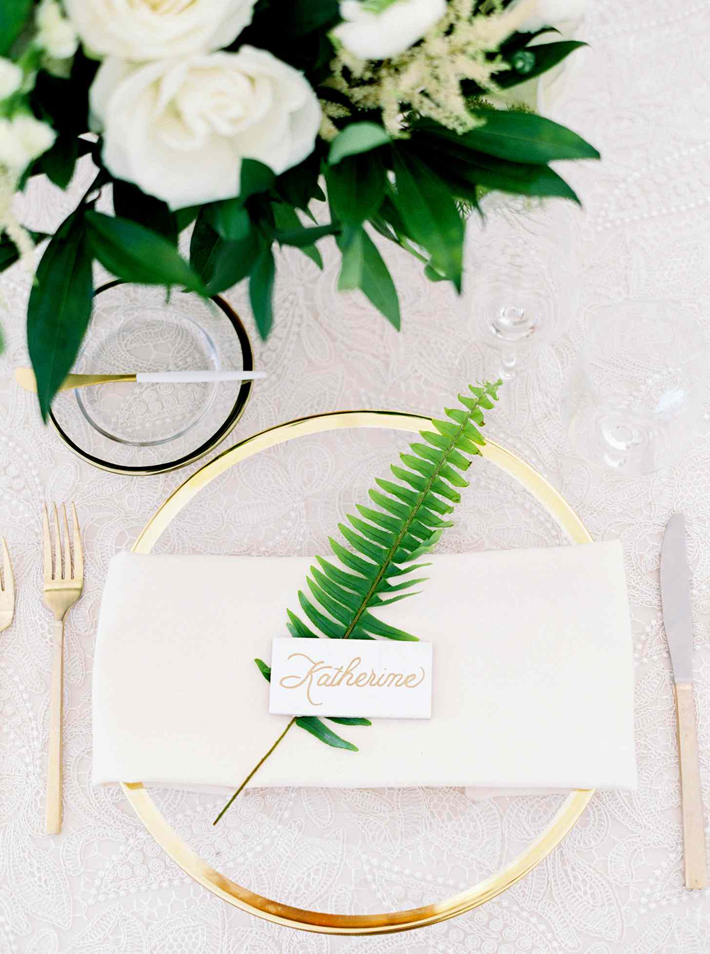 dani jackson wedding place setting