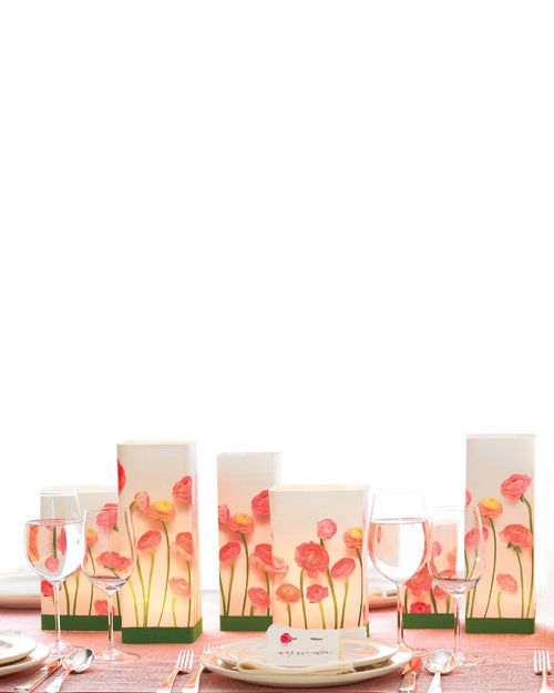 Copper Candle Centerpieces