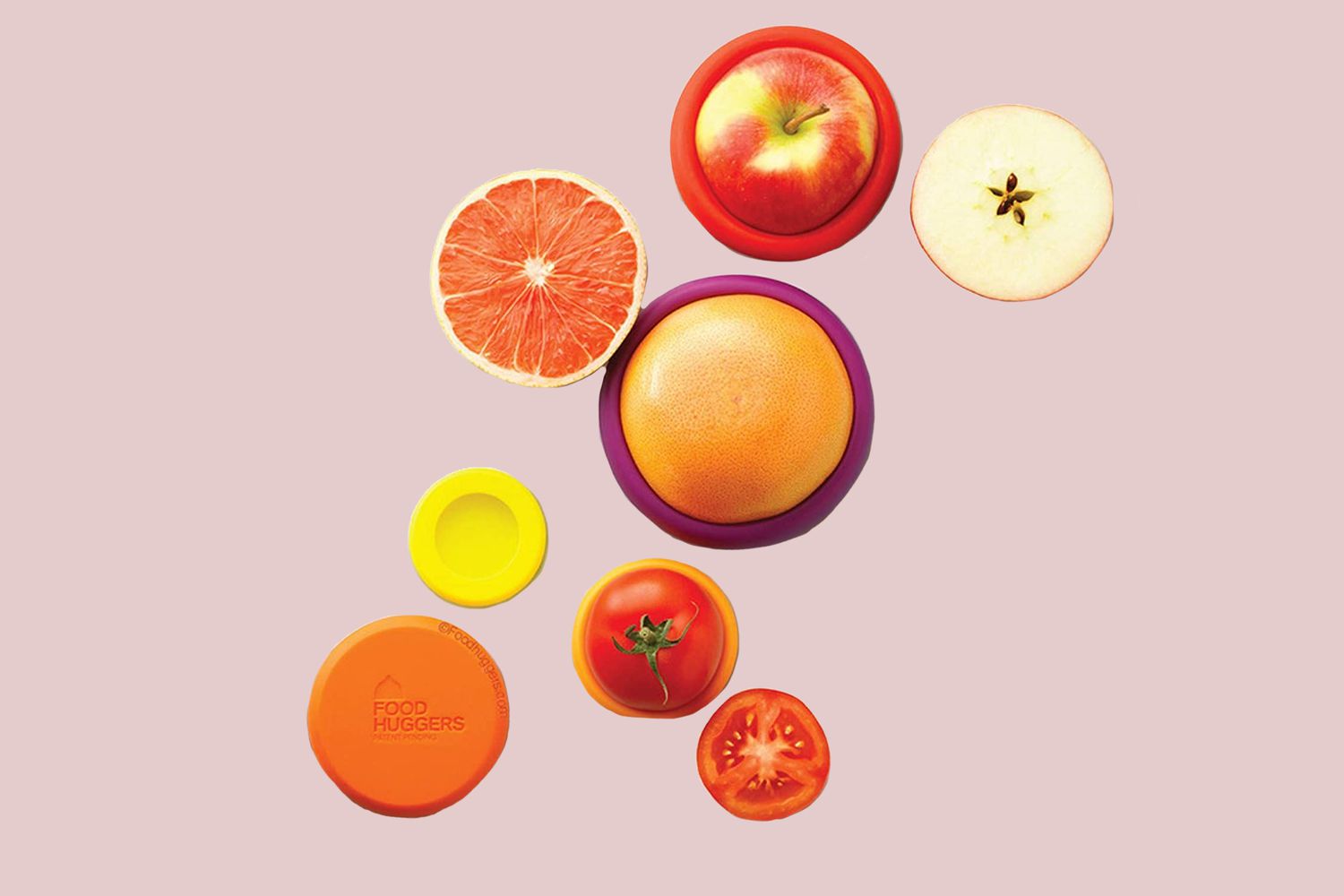 Food Huggers 5pc Reusable Silicone Food Savers