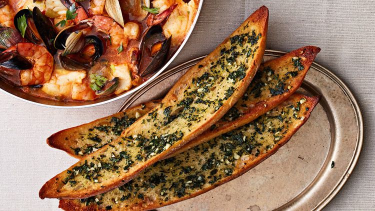 toasted garlic-butter-and-herb bread