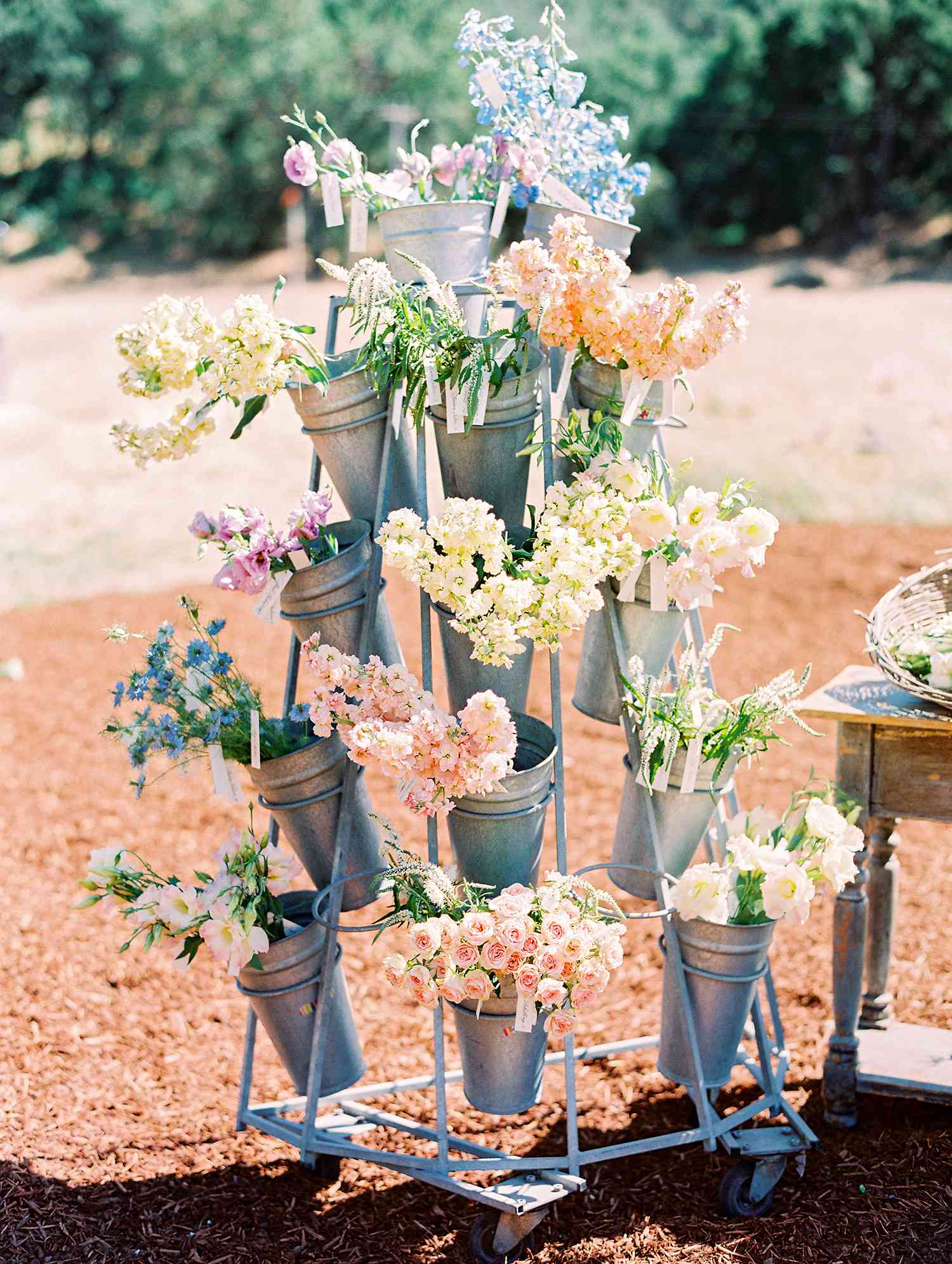 caitlin amit wedding escort cards and flowers