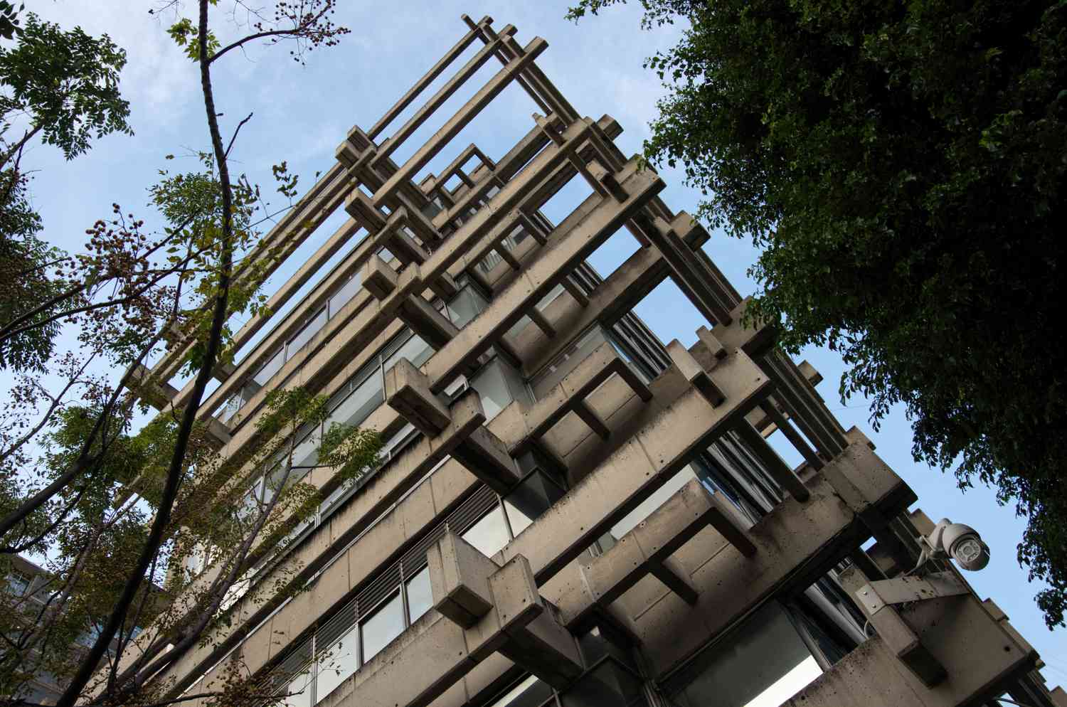 a brutalist building