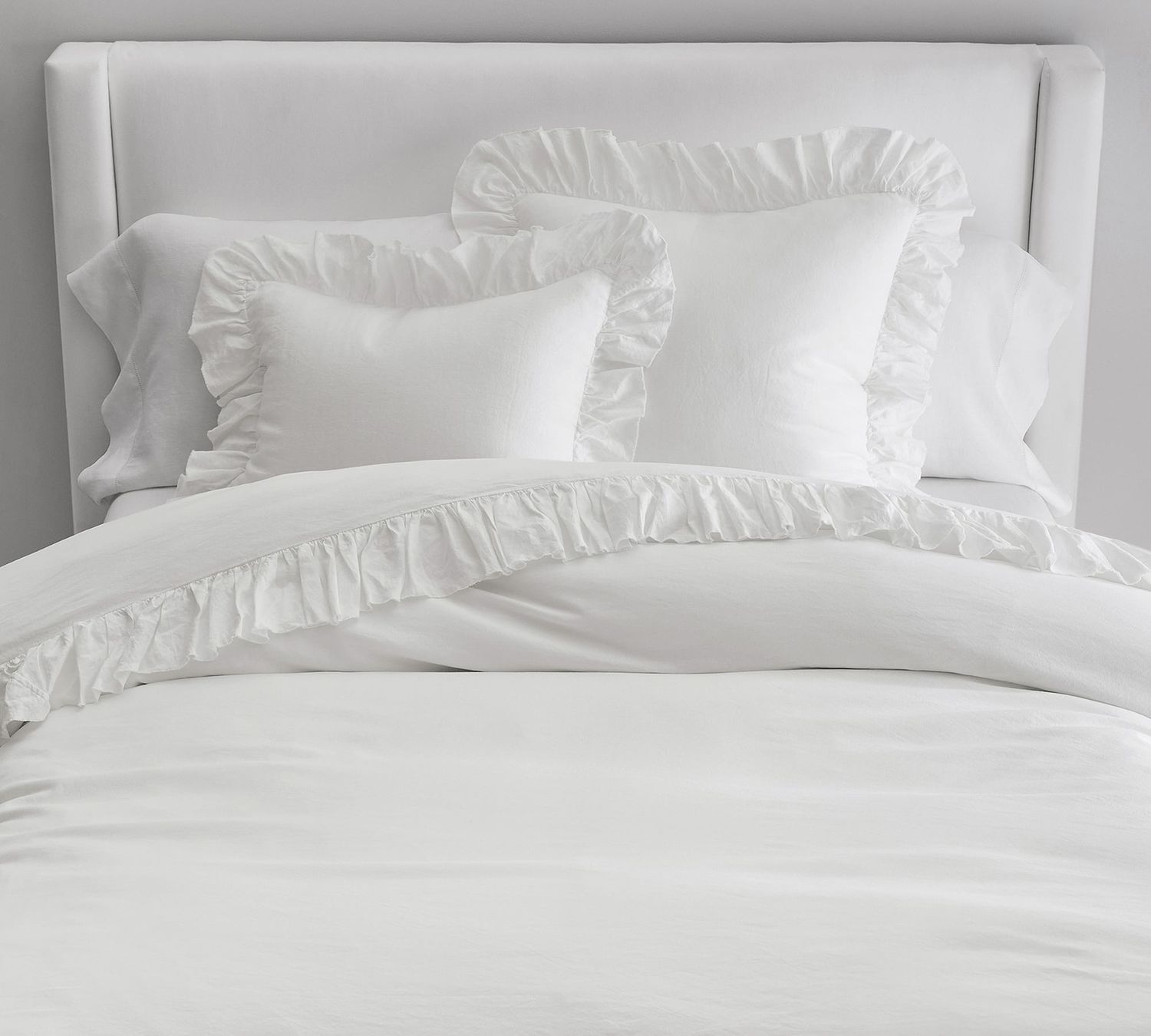 Linen Ruffle Duvet Cover
