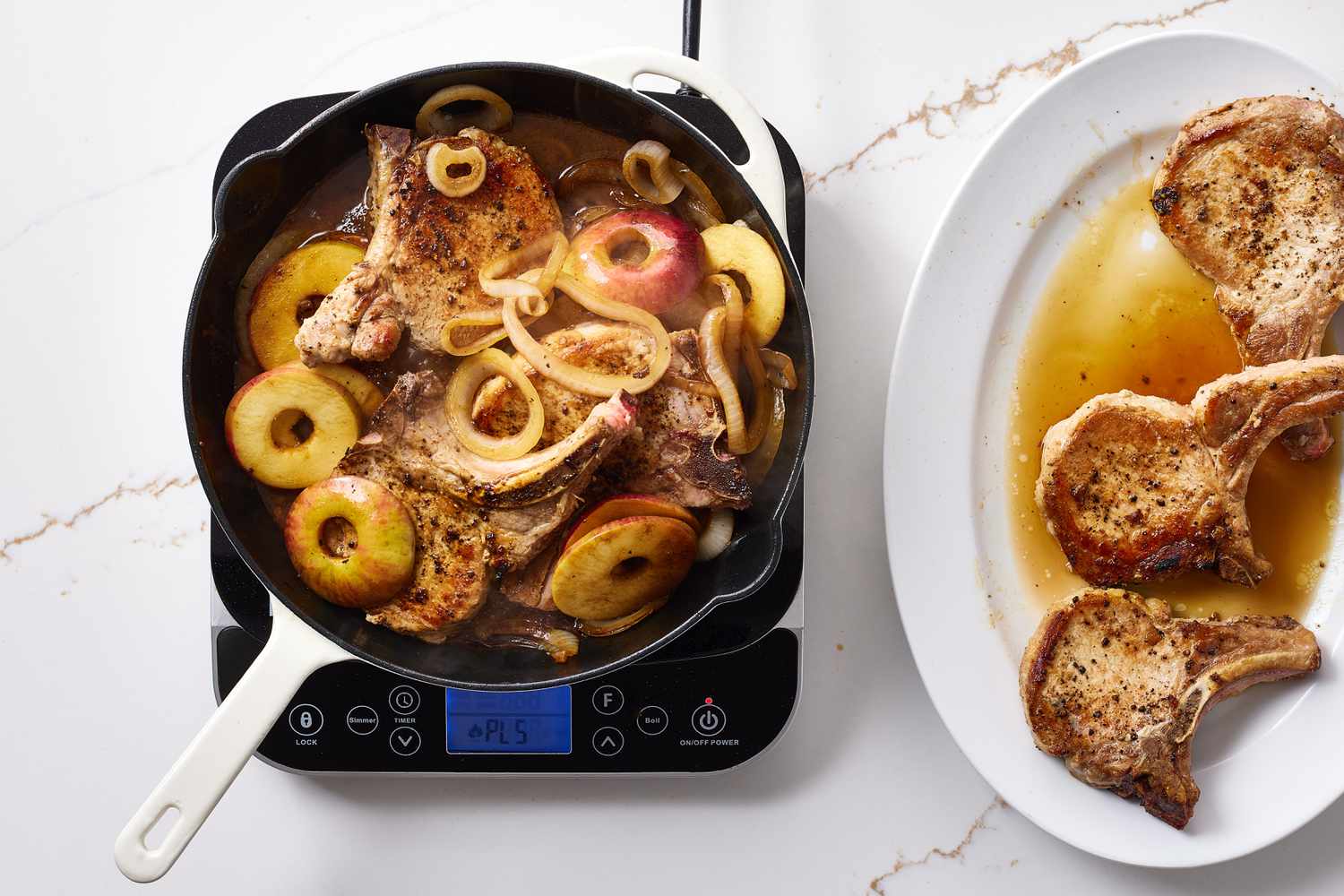 Step 6 Pork Chops with Apples and Onions