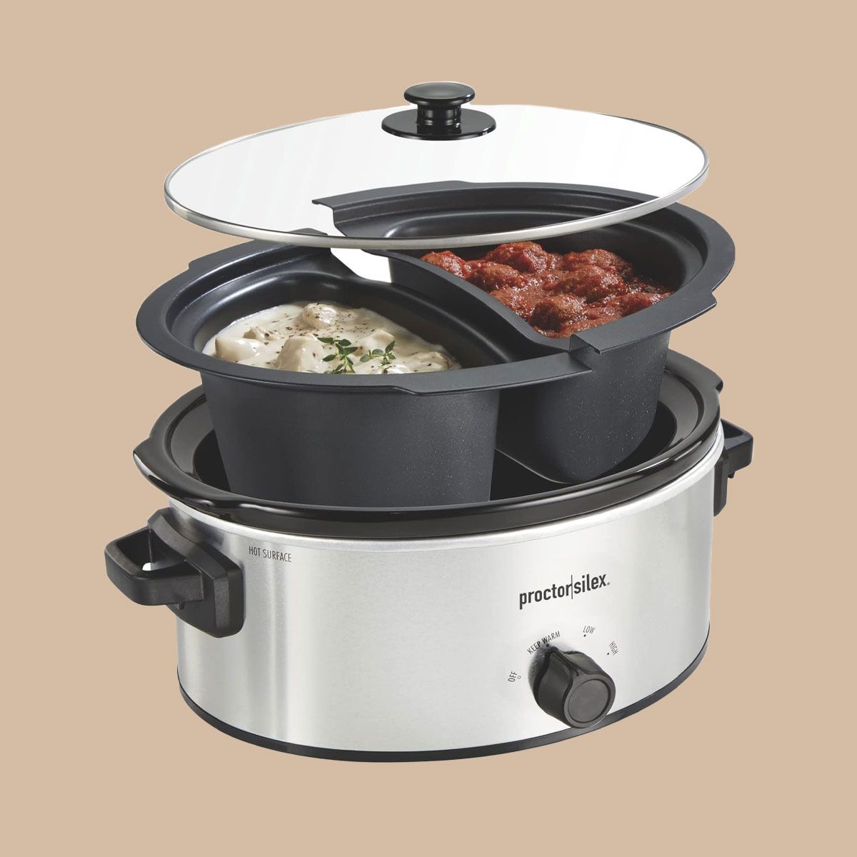  Proctor Silex Double Dish Slow Cooke