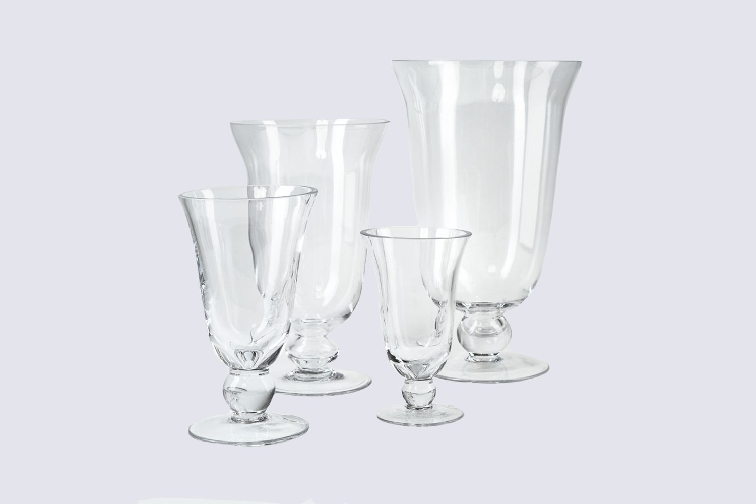 Jamali Garden Vienna Clear Glass Urns