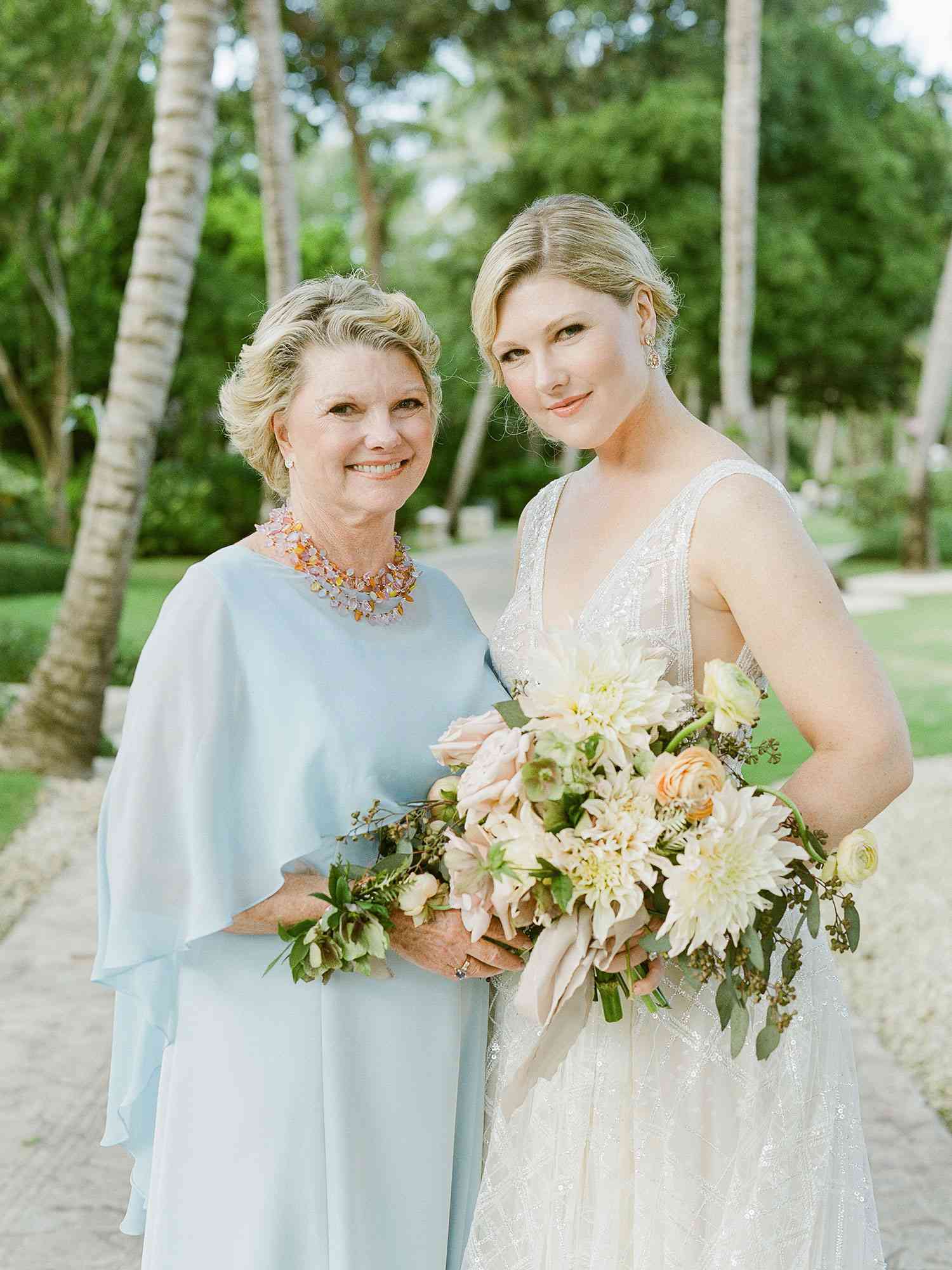 Mother of the Bride Wearing a Pale Blue Gown