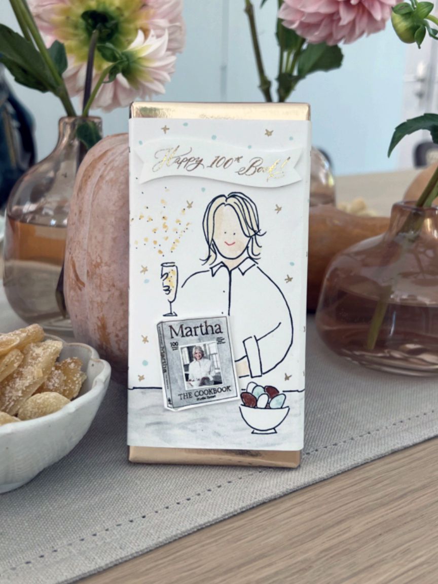 chocolate bar with illustration of decorvow