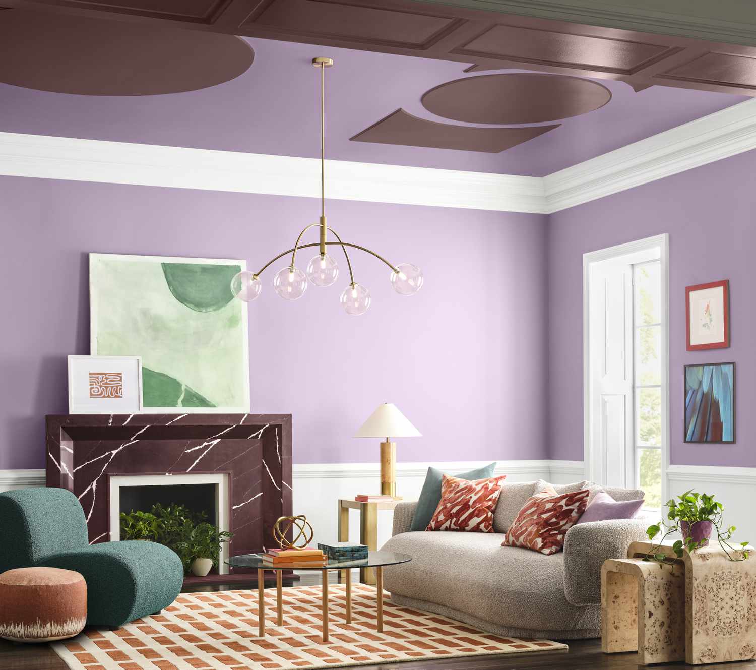 lavender living room 