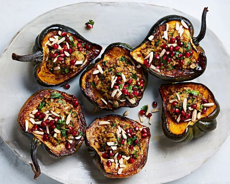  Acorn Squash With Mixed-Grain Stuffing 