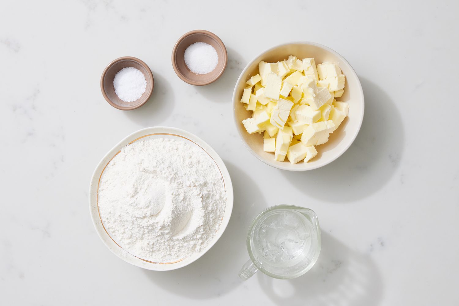 Ingredients for Basic Pie Dough for Apple Pie