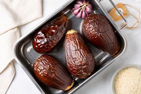 whole roasted eggplant