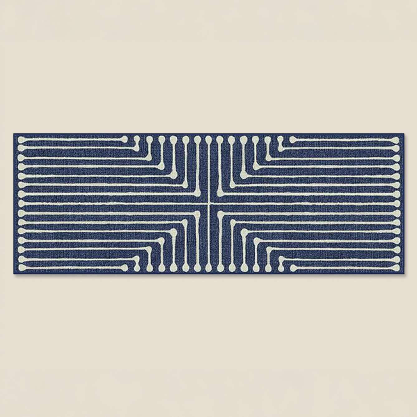 Best Stain-Resistant: Ruggable Jonathan Adler Inkdrop Lapis Blue Rug