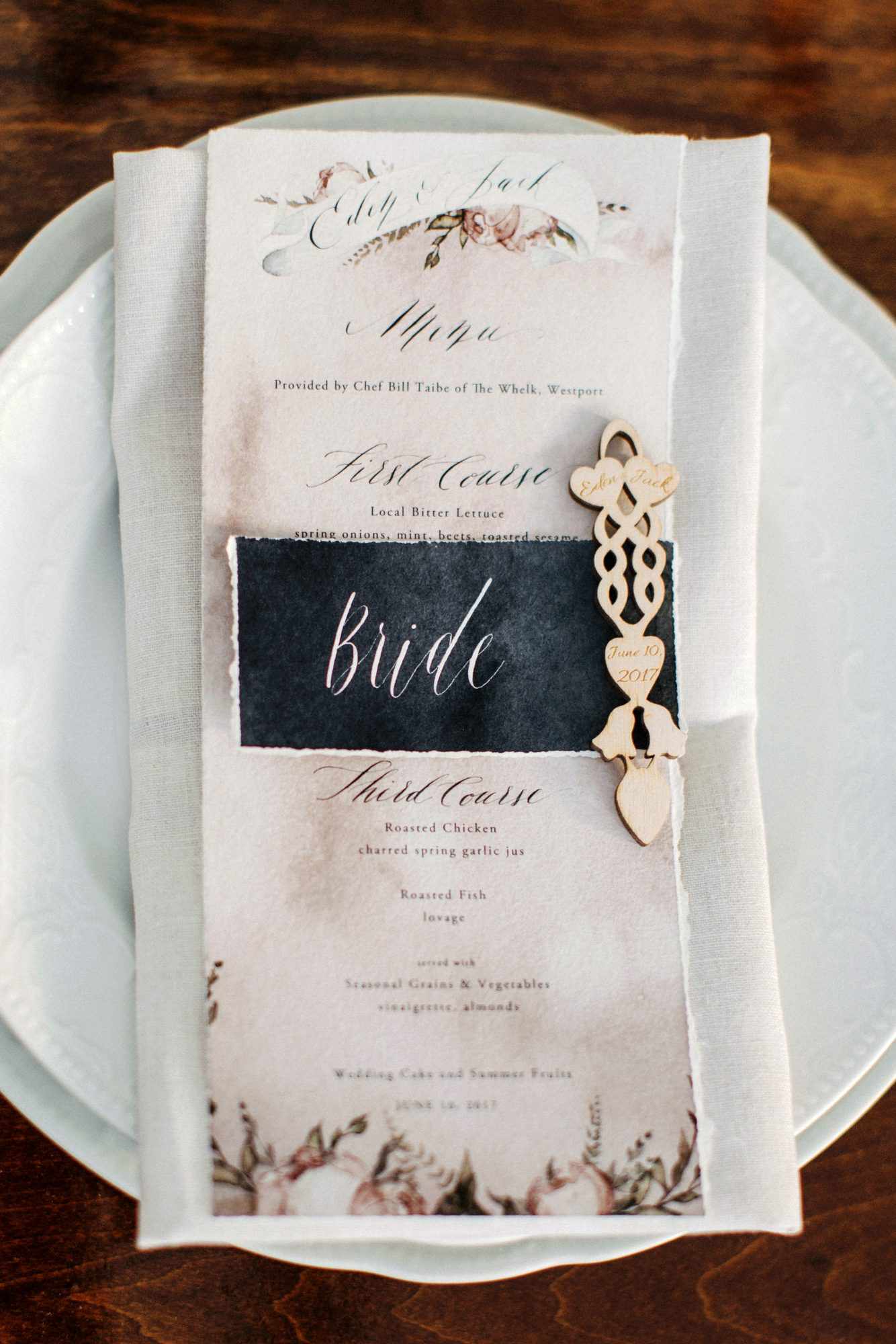 eden jack wedding place setting