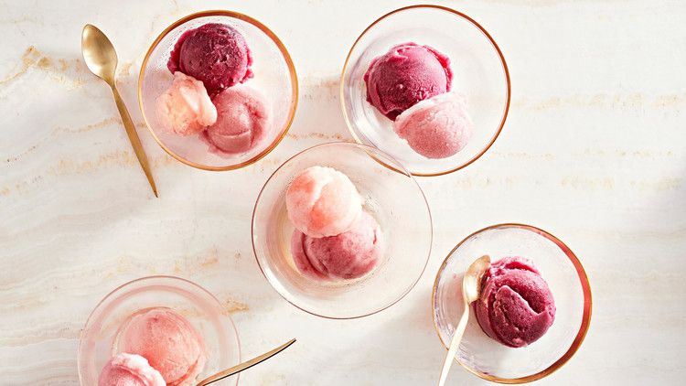 concord grapeârosemary guava-basil and cranberry apple-mint sorbets