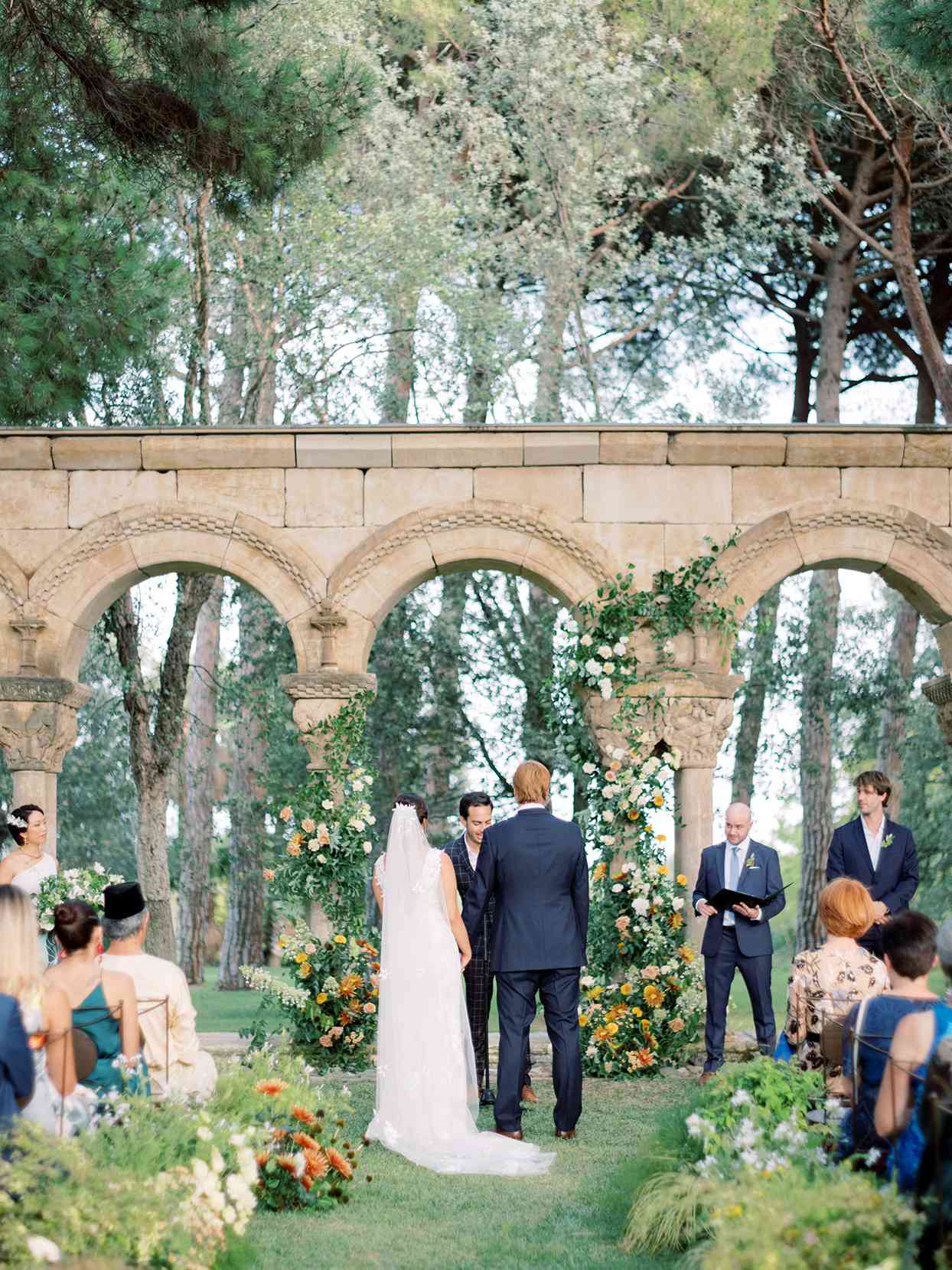 alyssa macia wedding ceremony under roman ruins