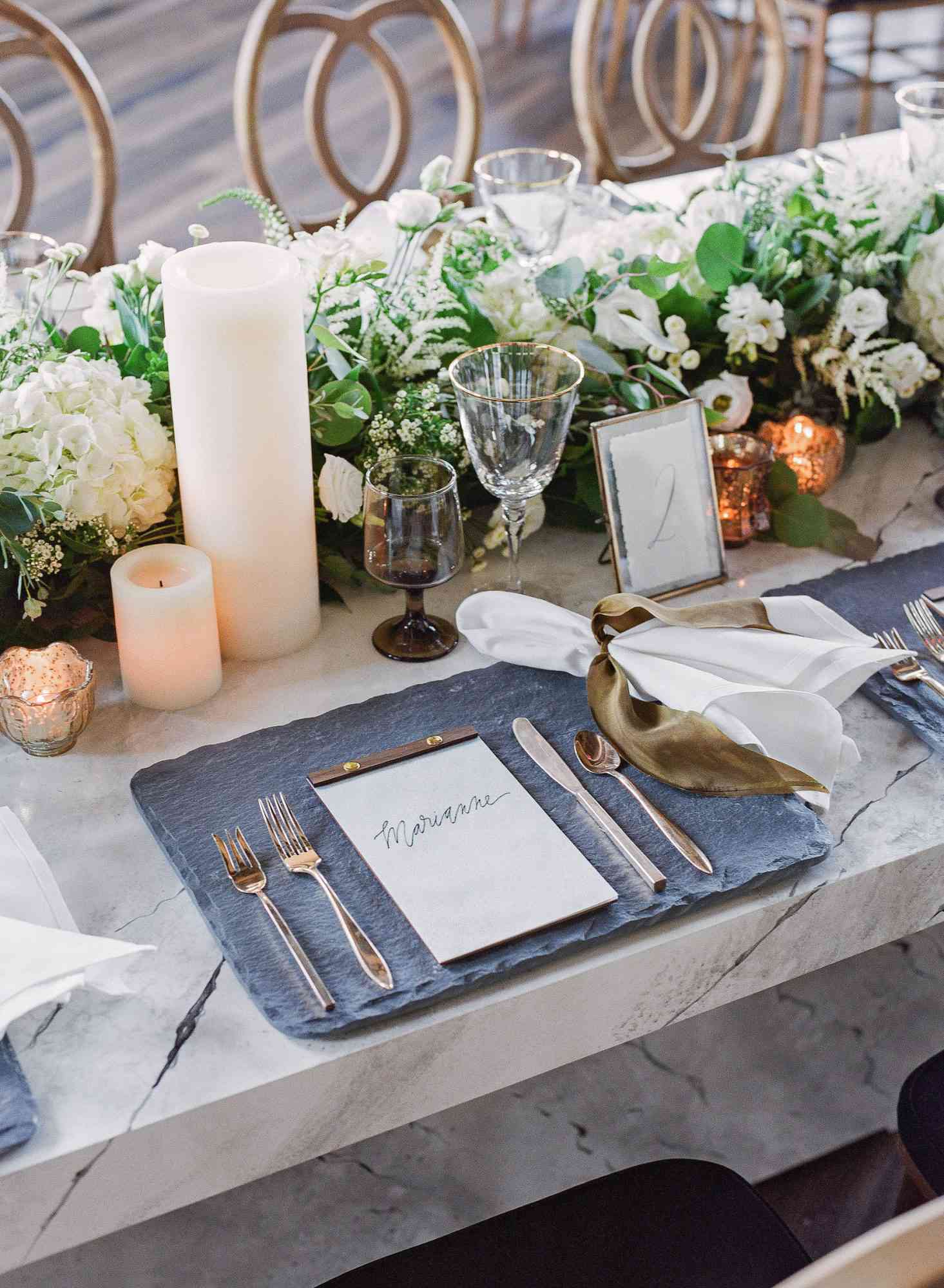 wedding flowers candle centerpiece