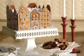 gingerbread town square cake