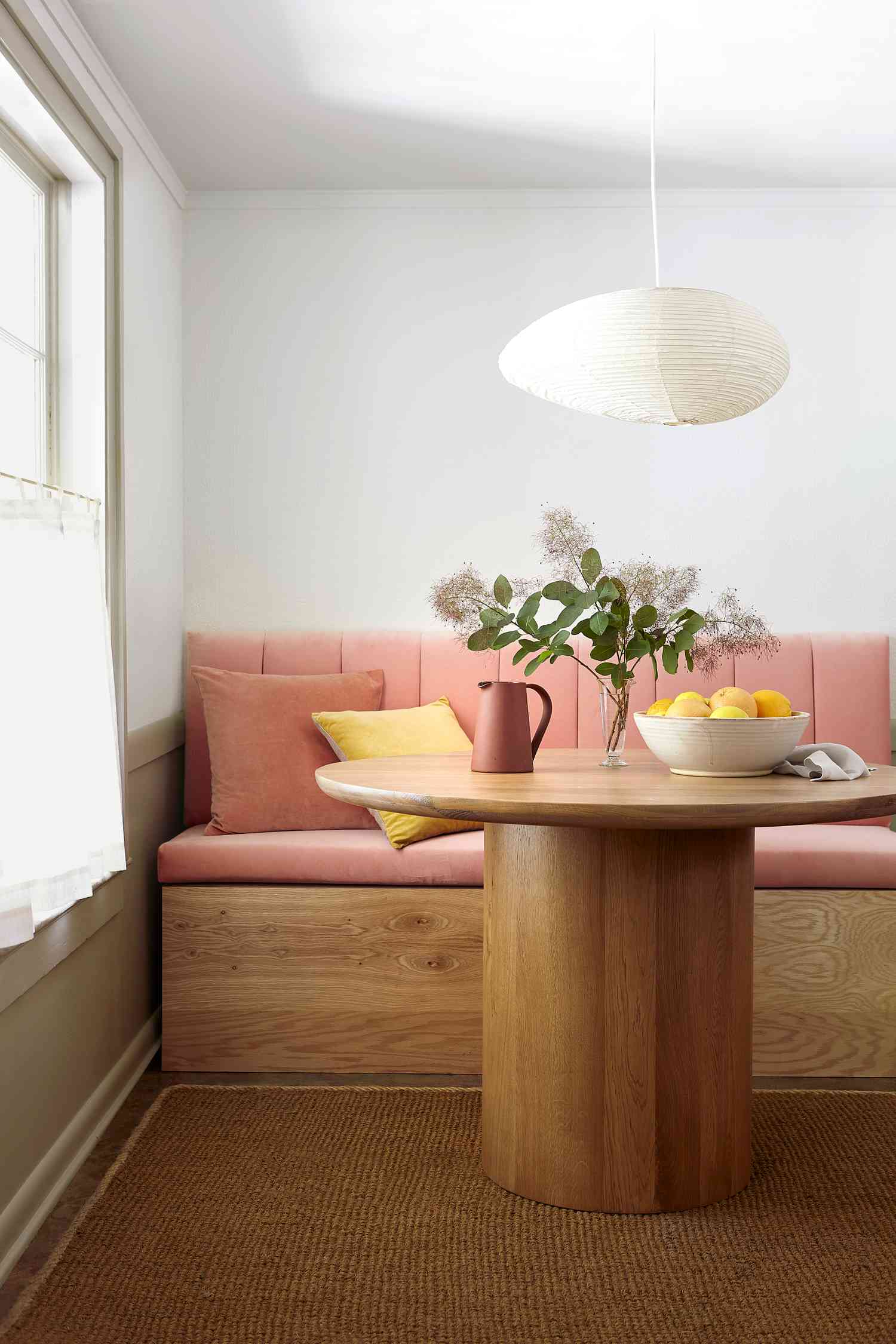 Table with storage bench