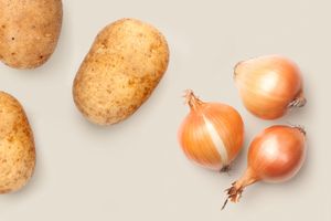 potatoes onions