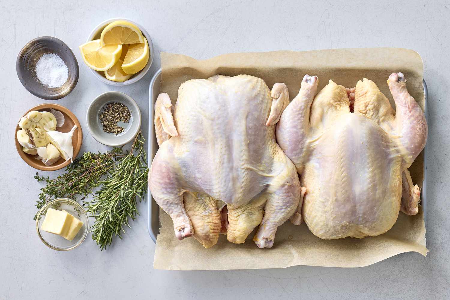 Roast chicken with herbs