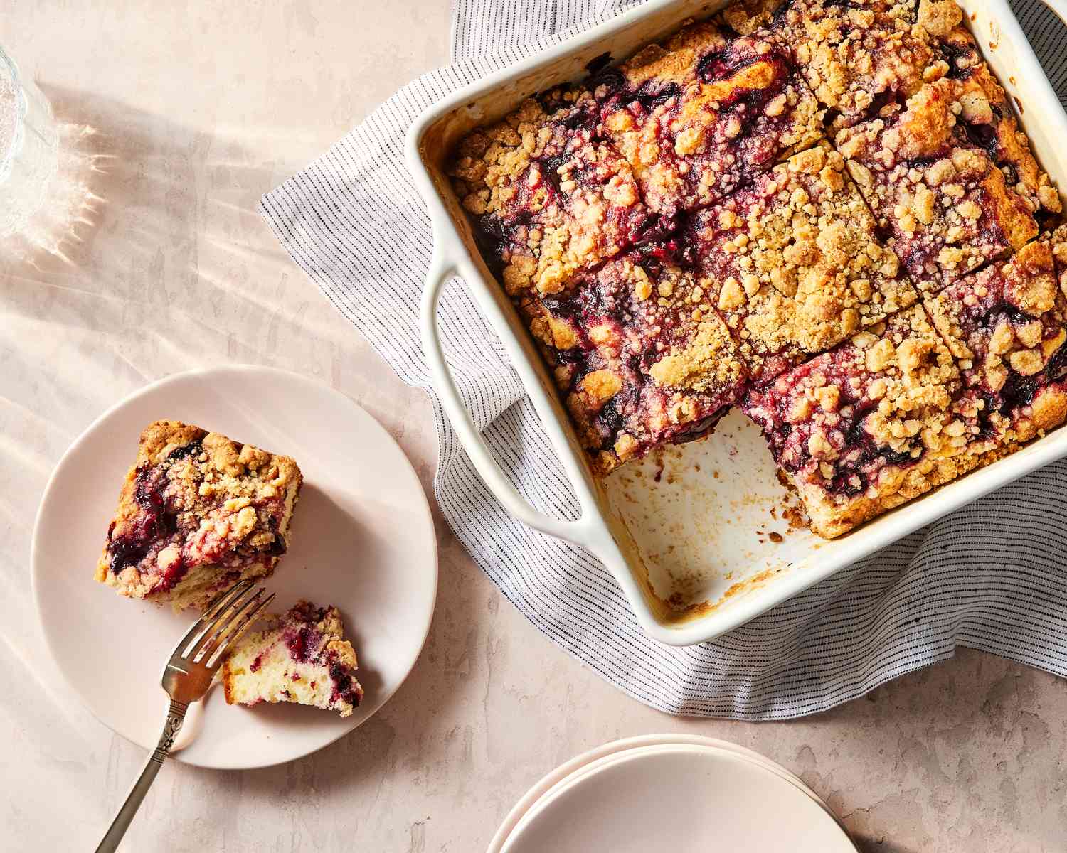 Sour Cherry Crumb Cake