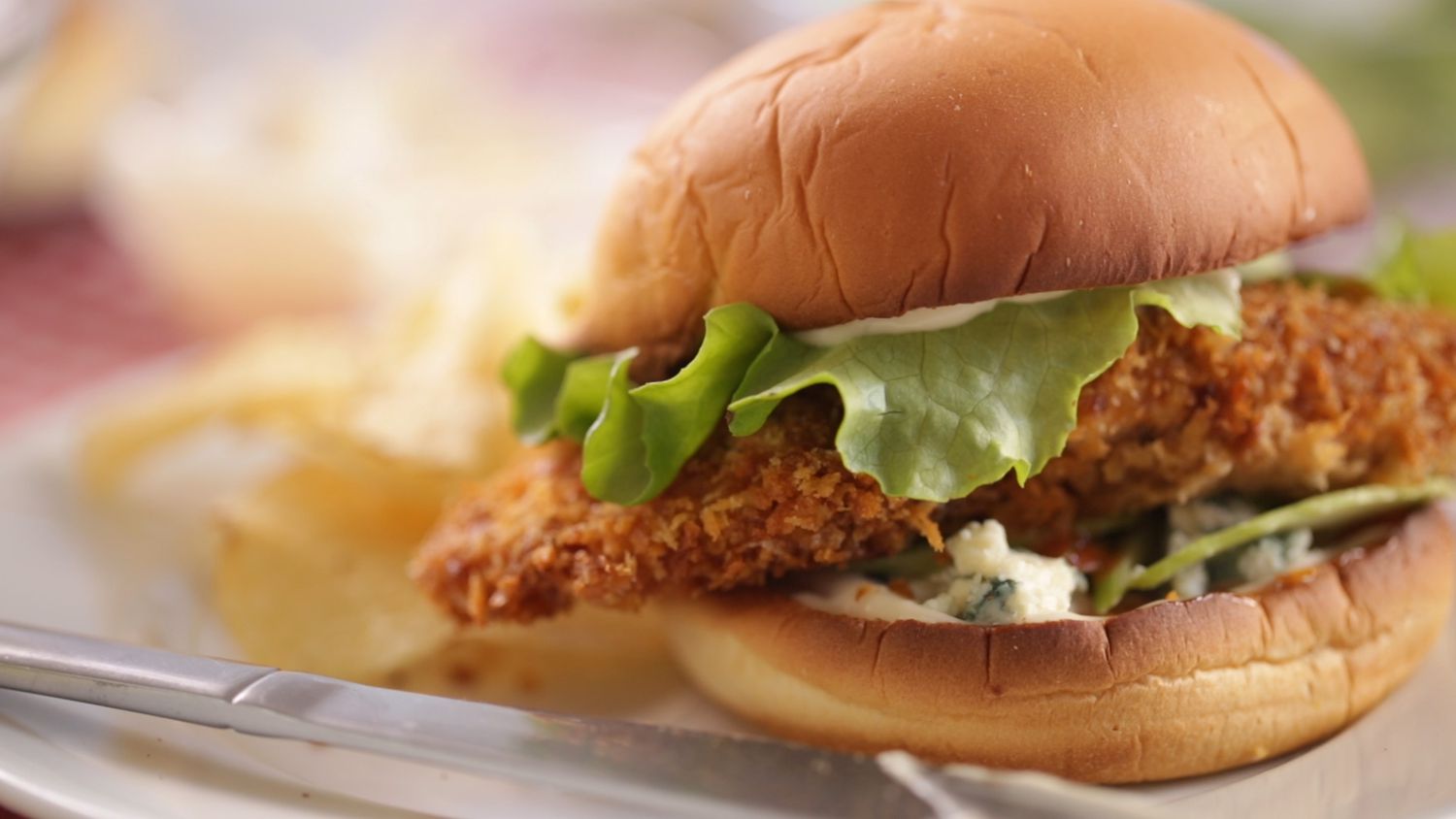 Crispy Buffalo Chicken Sandwiches EDFSC