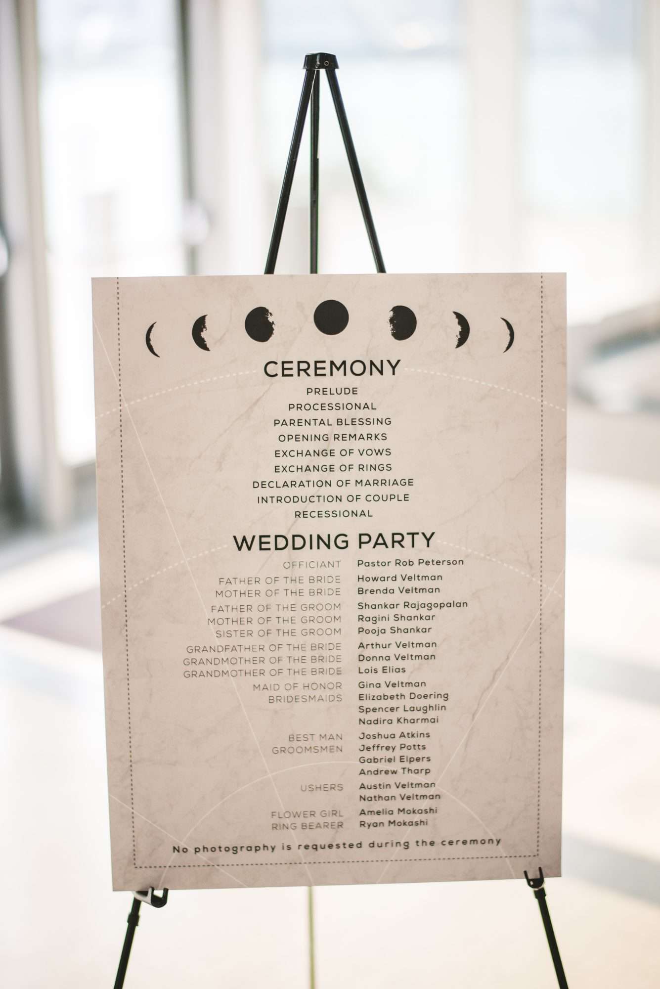 Celestial Wedding Program