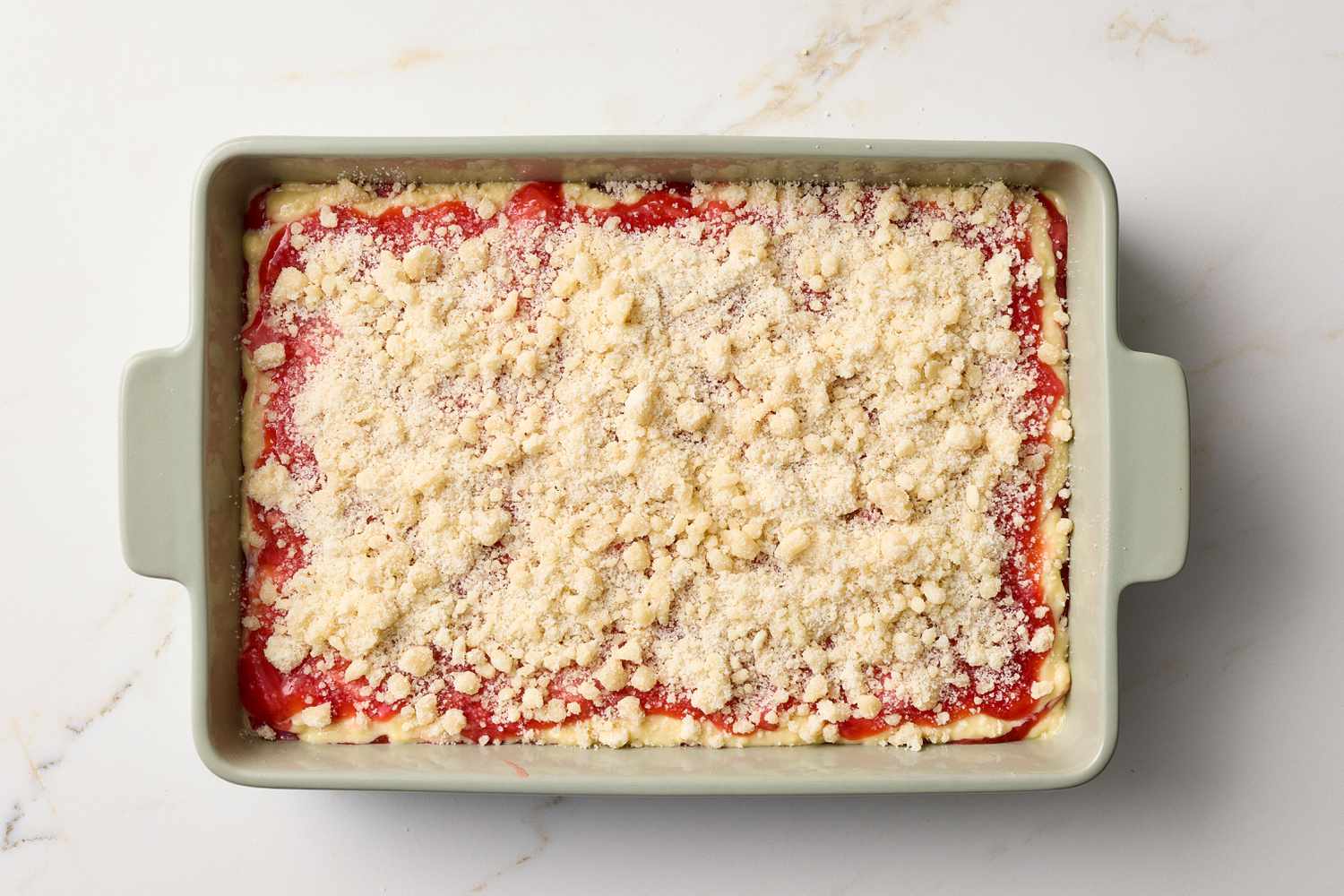 Strawberry Rhubarb Coffee Cake