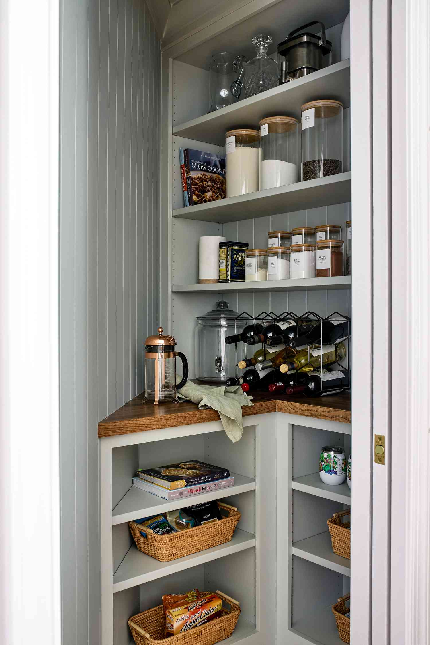 hidden corner pantry