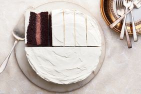 chocolate-and-vanilla pudding cake