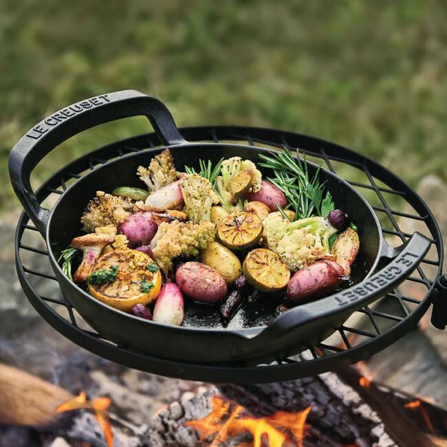 Le Creuset's skillet from the new Alpine Outdoor Collection. 