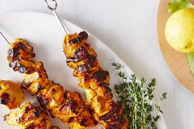 kebabs saffron yogurt chicken