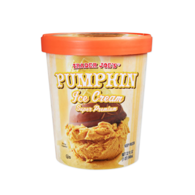 Trader Joes Pumpkin Ice Cream container