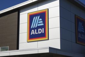 The ALDI logo displayed on the exterior of a building