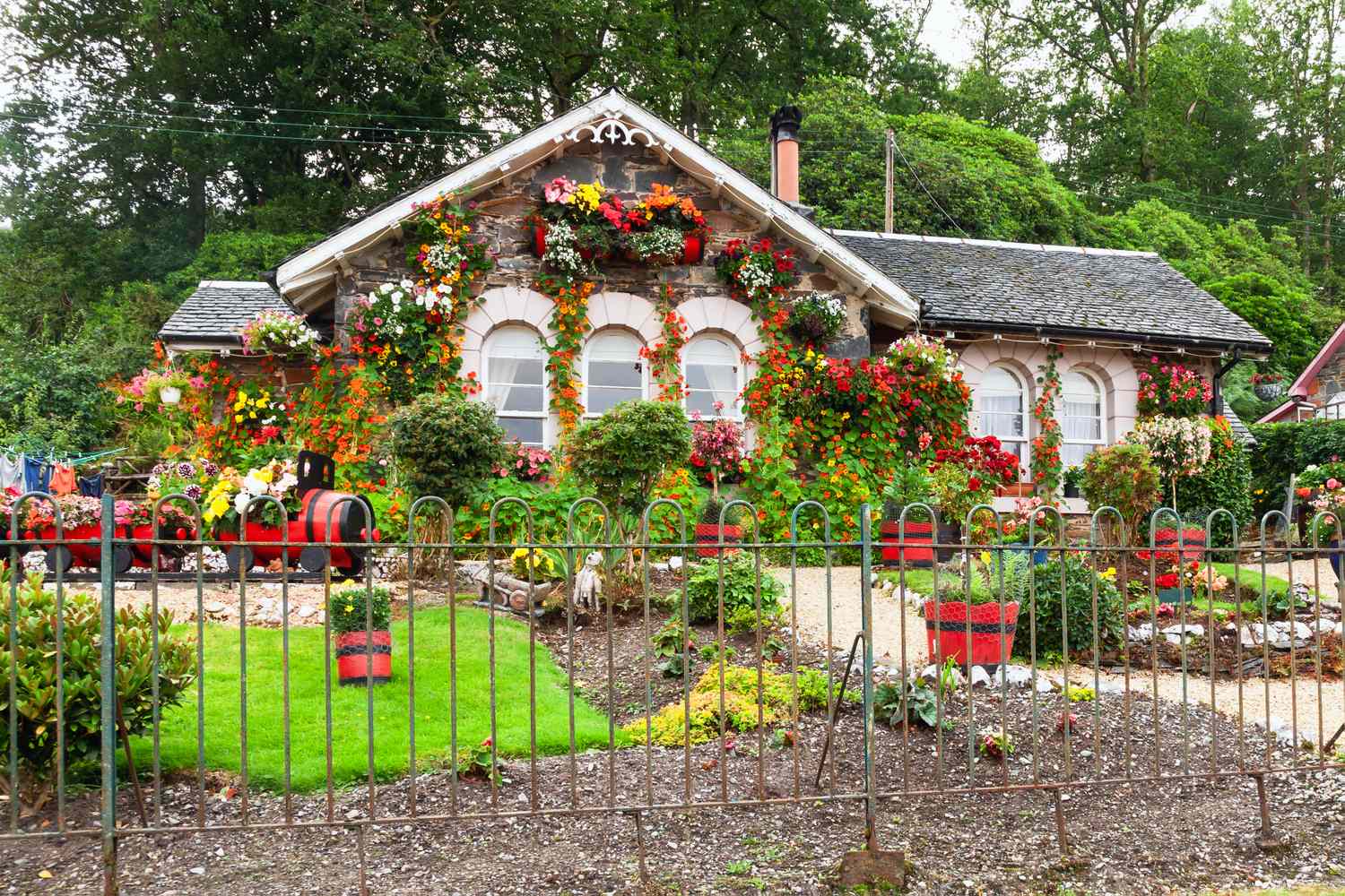 house with excessive decor