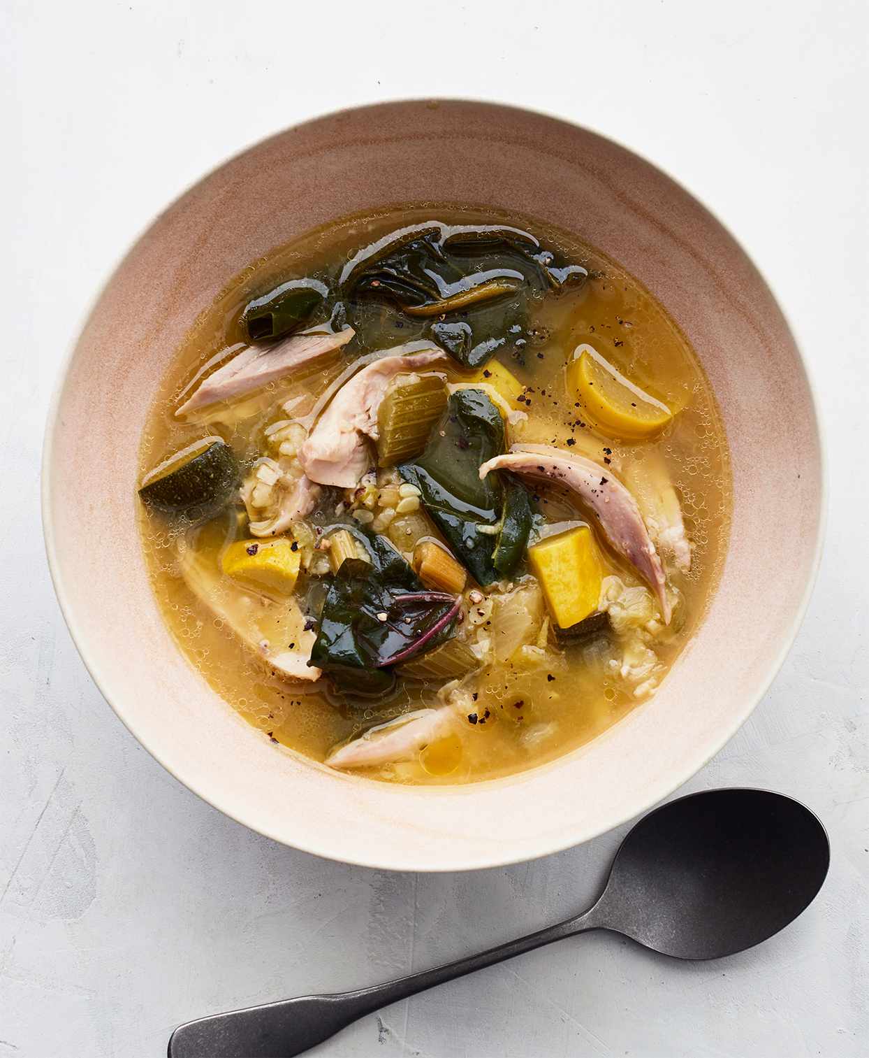 summery chicken-and-rice soup