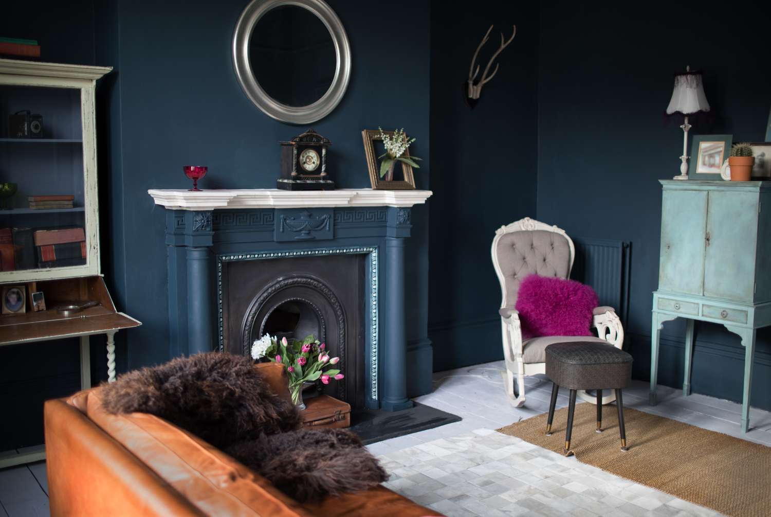 Fashionable vintage styled living room