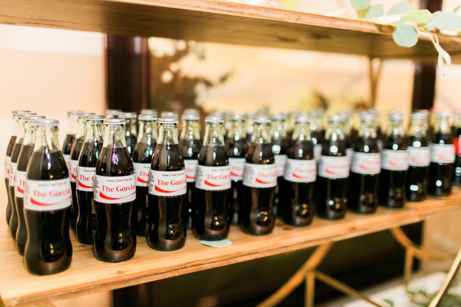 custom Coke wedding favors