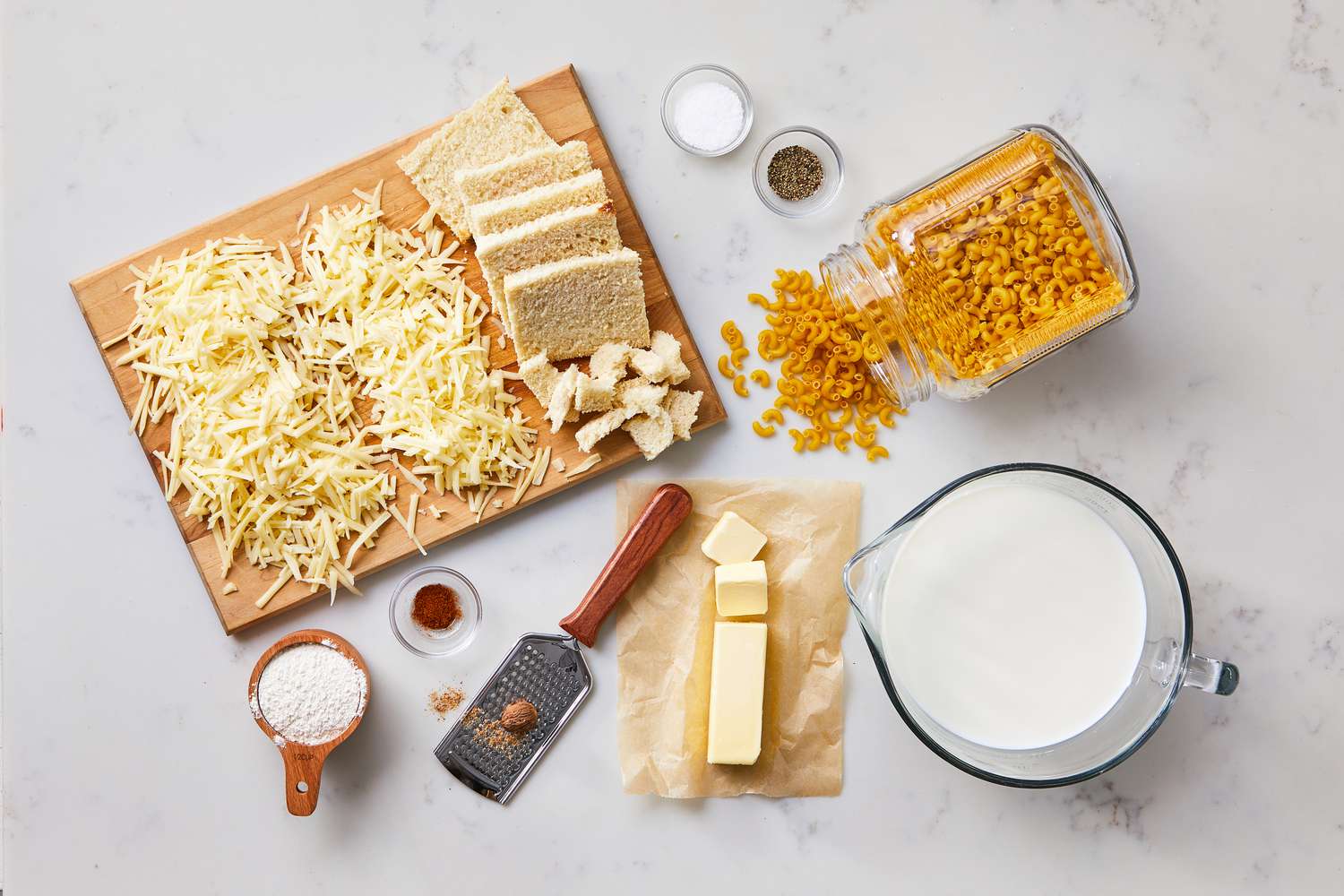 Macaroni and Cheese ingredients