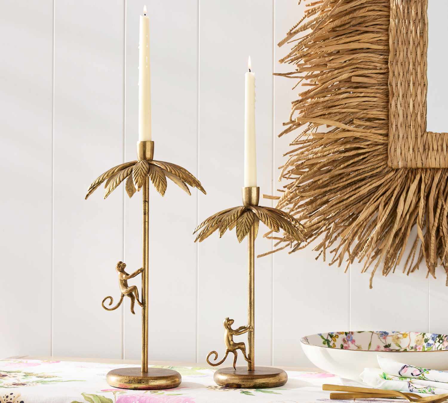 brass monkey candleholder